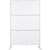 Outdoor & Indoor Privacy Metal Privacy 76" H48" W, Freestanding Decorative Privacy W465P193281