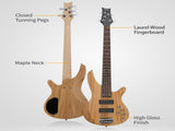 44 Inch GIB 5 String H-H Pickup Laurel Wood Fingerboard Electric Bass Guitar 24572750