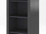 67"H Small Arched Bookcase, Mid Century Modern 5-Tier Arched Bookcase with Open Display W757P506857