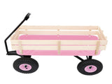 Heavy Duty Steel Wooden Side Support Cargo Wagon with 10" All-Terrain Air Tires, Up to 220lb Load 30579157