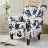 ZNTS Mirod Comfy Accent Chair with Flared arms , Bedroom Single Seat Arm Chair with Wooden Legs, Modern 52052.00PRT