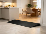 35.4" Wide Cuttable Threshold Ramp, Natural Rubber Non-Slip Surface with Double-Sided Tape, for 10455057