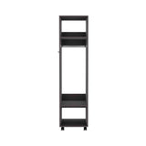 Cluster 63" Tall Wardrove with Mirror, Three Shelves, Casters and Hanging Rod, Armoire, Bedroom B200P240235