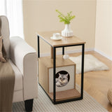 26"H cat coffee table cat furniture tail table cat house with scratching post 96229714