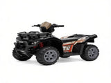 Black 6V Battery-Powered Kids ATV Sturdy 4-Wheel Quad Ride-On Toy with Bright LED Headlights for 40055879