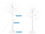 8 FT Lighted Birch Tree Artificial Twig Tree Lamp for Christmas 22917732