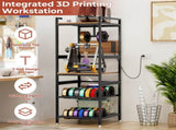 3D Printer Stand with Filament Storage, Heavy-Duty Metal Frame, T-Type Filament Holder, Built-in 36234338