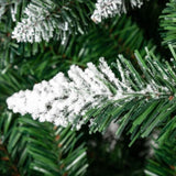 ZNTS Christmas Tree 7FT 1350 Branch Flocking Spray White Tree Plus Pine Cone 59813333