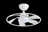 Light Pro 22 in. LED Indoor Matt white Smart Ceiling Fan with DC Motor T3177P284011