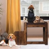 Pet Bunk Bed with Removable Step for Dogs and Cats, Multi-Level Bed Window Perch Seat Platform with W1687P165899