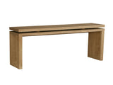60'' Antique Brown Farmhouse Console Table - Retro Wooden Entryway Table with Double Board W1445P317058