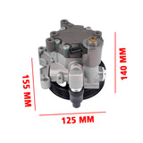 Power Steering Pump with Pulley Fit for Mercedes-Benz W211/S211 E350 2006 V6 3.5L Aluminum without 36965962