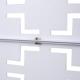 Outdoor & Indoor Privacy Metal Privacy 76" H48" W, Freestanding Decorative Privacy W465P193207