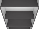 Zachary Matt Gray and White Tier Storage Shelves Bookcase B062P175159