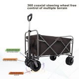 ZNTS Outdoor Garden Park Utility kids wagon portable beach trolley cart camping foldable with big wheels W321P206641