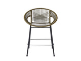 Ferrara Outdoor Patio Green Faux Wicker Barstool, Set of 2 N775P266222G