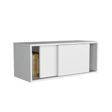 Note 32"W x 13" H Wall Cabinet with Sliding Doors , Wall Shelf, Storage Cabinet, Bedroom, Office, B070P238867