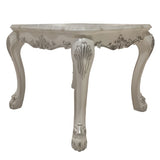 Bone White End Table with Claw Leg B062P209074