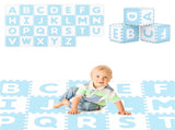 26PCS ABC Alphabet EVA Foam Play Mat, 31.7531.751.02cm BPA-Free Non-Slip Floor Tiles for 10 81095259