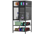 3D Printer Cabinet with Double Layer 3D Printer Filament Storage Rack, T-Shaped Filament Bar & 03024378
