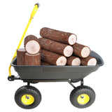 Folding car Poly Garden dump truck with steel frame, 10 inches. Pneumatic tire, 300 lb capacity body W22758303