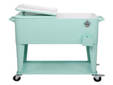 91*84.5*38.5cm Rectangular Plastic Box Frozen Insulation Cart Mint Green 78836662