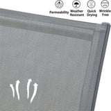 Patio Chaise Lounge Chair Set of 3,Outdoor Aluminum Polypropylene Sunbathing Chair with 5 Adjustable W1859109841