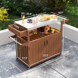 Camping CartGrill CartOutdoor Bar Cart 44467368