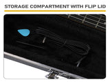 High Grade Electric Bass Guitar ABS Molded Hard Case Grayish Blue 17908041