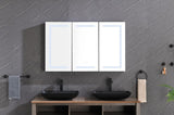 48"X30" LED Mirror Medicine Cabinet with Lights,Dimmer,Defogger,Clock,Temp Display and USB W92860261