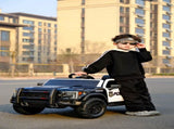 Kids Ride On Police Car, 12V Electric Vehicle with 2.4G Remote Control, Dual Motors, Slow Start, W1760P426785
