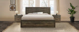 ZNTS Vintage Farmhouse Style King Size Platform Bed with 10 Wooden Slats Support, No Box Spring Needed, WF531611AAD