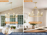23.62 INCH Wagon Wheel Chandelier Modern Small Round Chandelier for Living Room Kitchen Island Foyer W5008P543811