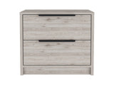 Cannon 2-Drawer Nightstand Light Grey B06280502