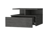 Smokey Oak 2-Tier Shelf Floating Nightstand B062P175170