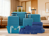 Hardshell Luggage Sets 4 pcs Bag Spinner Suitcase with TSA Lock Lightweight-16"20"24"28" PP310249AAF