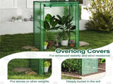 Green Portable Mini Greenhouse 39"x20"x59" Tool-Free Assembly PE Grid Cover Grow Tent for Balcony 84946801