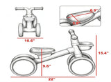 Toddler Balance Bike for Ages 1-3, No Pedal Bike with Adjustable Seat & Silent Wheels for Indoor & 24853690