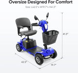 ZNTS 4 Wheel Mobility Scooters, Upgrade Electric Power Mobile Scooter for Seniors Adult with Lights 97709494