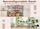 5-Tier Heavy-Duty Metal Wire Shelving, 1250LBS Total Capacity Rack with 250LBS Per Shelf, Black 04462155
