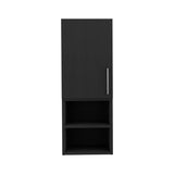 Madrid Medicine Cabinet, Two External Shelves, Metal Handle, Single Door, Two Interior Shelves B07092091