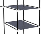 67" Portable Clothes Closet Wardrobe with Non-woven Fabric and Hanging Rod Quick and Easy to 69240529