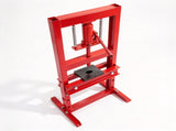6-Ton Hydraulic Shop Press with Press Plates, H-Frame Garage Benchtop Press, Adjustable Working 64017581