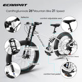 A26309 26 inch Mountain Bike,Full-Suspension 21 Speeds Drivetrain with Disc-Brake MTB Bicycle, 26*4" W709P291973