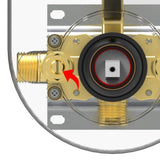 Male NPT Matte Black System, Faucet Set for Bathroom Fixtures with 12 Inch Rain T3177P277450