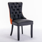 ZNTS Furniture,Modern, High-end Tufted Solid Wood Contemporary PU and Velvet Upholstered Dining Chair 55553584