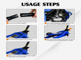 3T Heavy Duty Horizontal Double Pump Floor Jack Foot Model 43980968