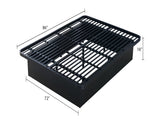 Modern Style Heavy Duty Cal King Size Bed base Frame made with Metal in Black B009P244676