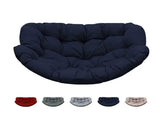 6.3" Outdoor Rocking Chair Cushion Waterproof & Fade-Resistant Egg Lounge Chair Pad with 6 38808701