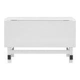 TOPMAX Farmhouse Wood Extendable Dining Table with Drop Leaf for Small Places, White N717P195019K